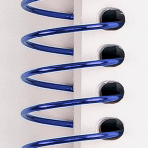Blue coil binding
